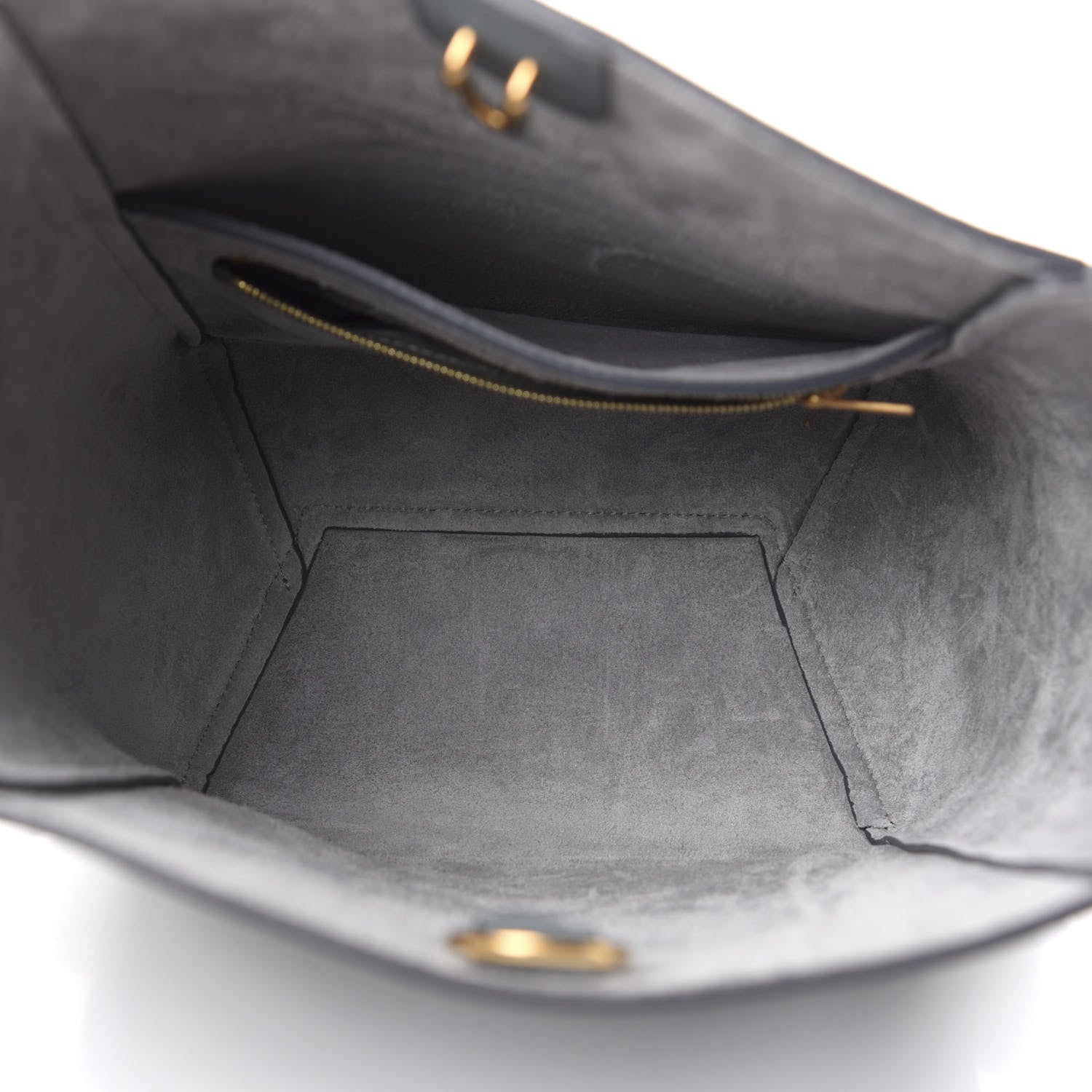 Celine Soft Grained Calfskin Small Sangle Bucket Bag Grey 5 of 7