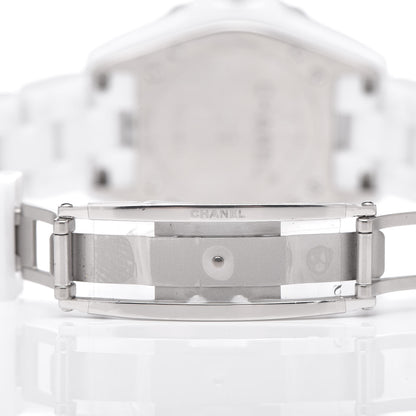 Chanel Stainless Steel Ceramic 33mm J12 Quartz Watch White 6 of 7