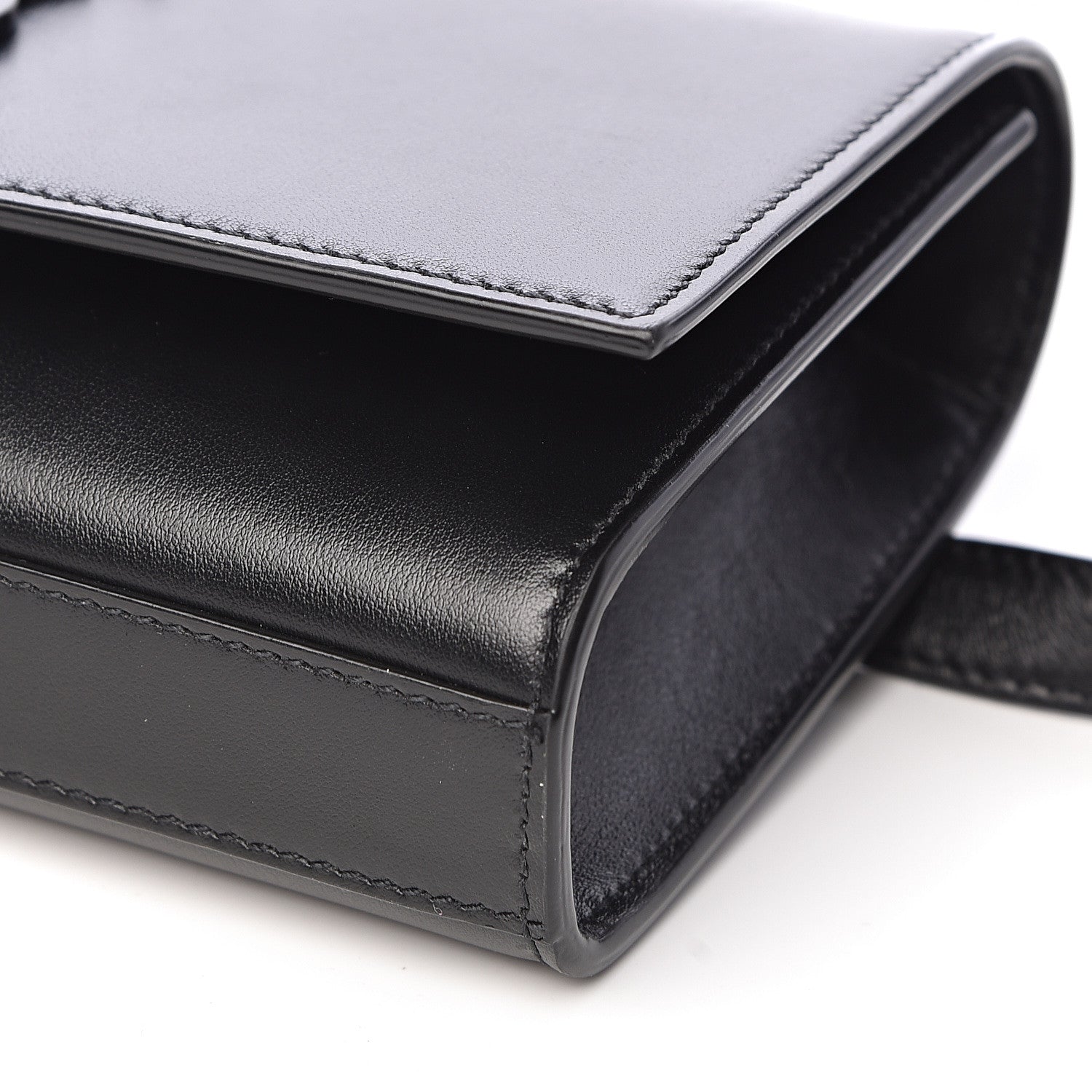 Saint Laurent Smooth Calfskin Monogram Kate Belt Bag Black 8 of 10