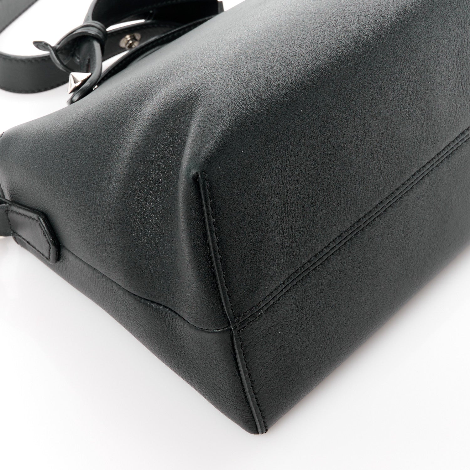 Fendi Vitello Dolce Medium By The Way Boston Bag Black 10 of 11