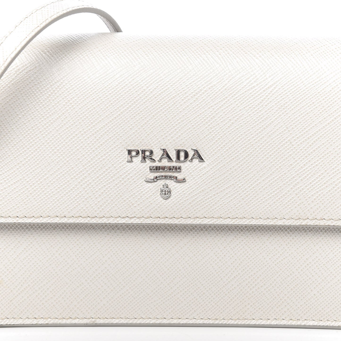 Saffiano Metal Flap Wallet With Strap Talco