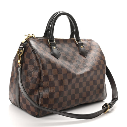 Louis Vuitton Damier Ebene Speedy Bandouliere 30 3 of 10