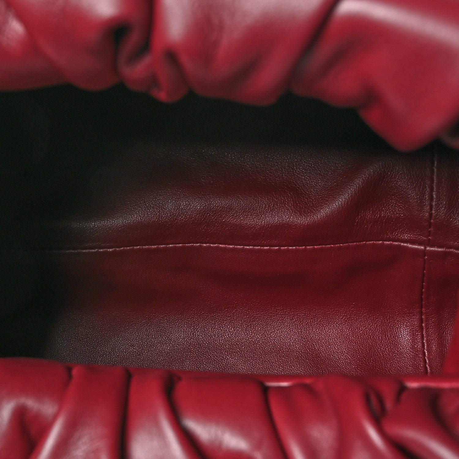 Bottega Veneta Smooth Butter Calfskin Small The Shoulder Pouch Dark Red 5 of 9