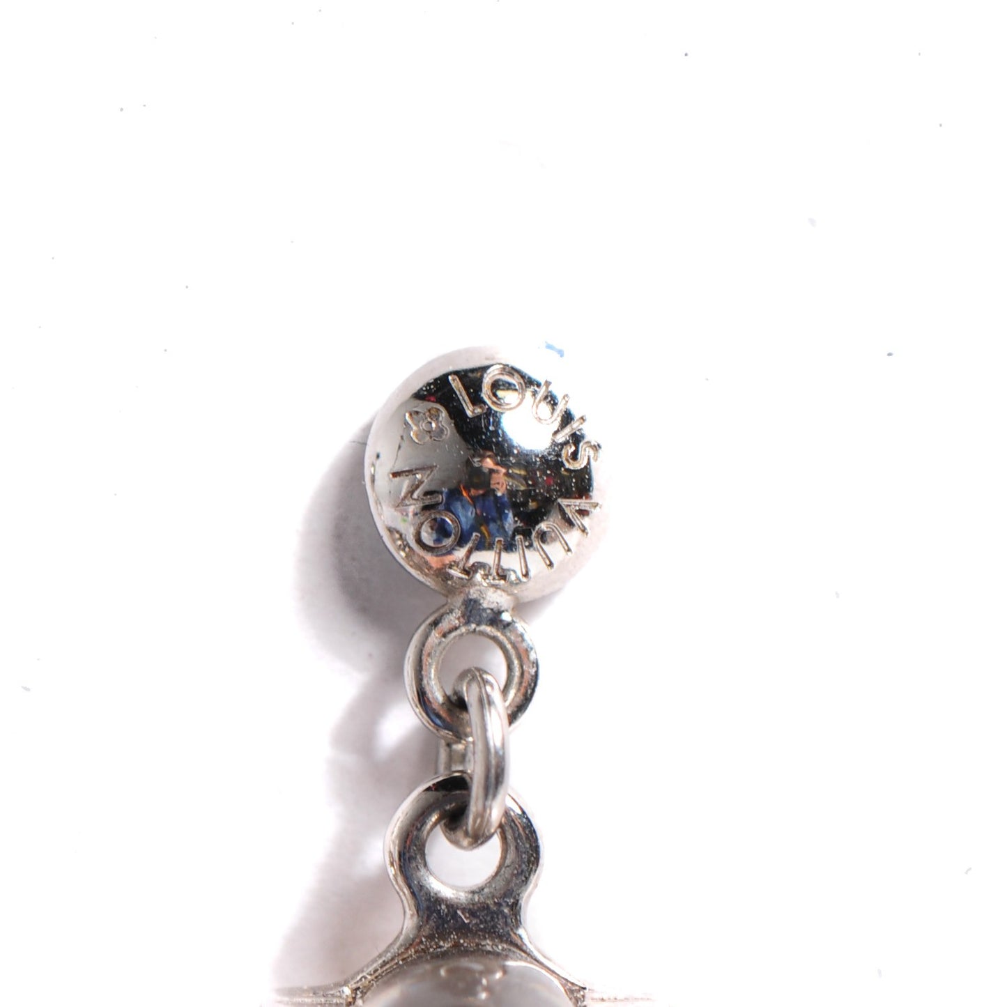 Wrapped Resin Drop Earrings Silver