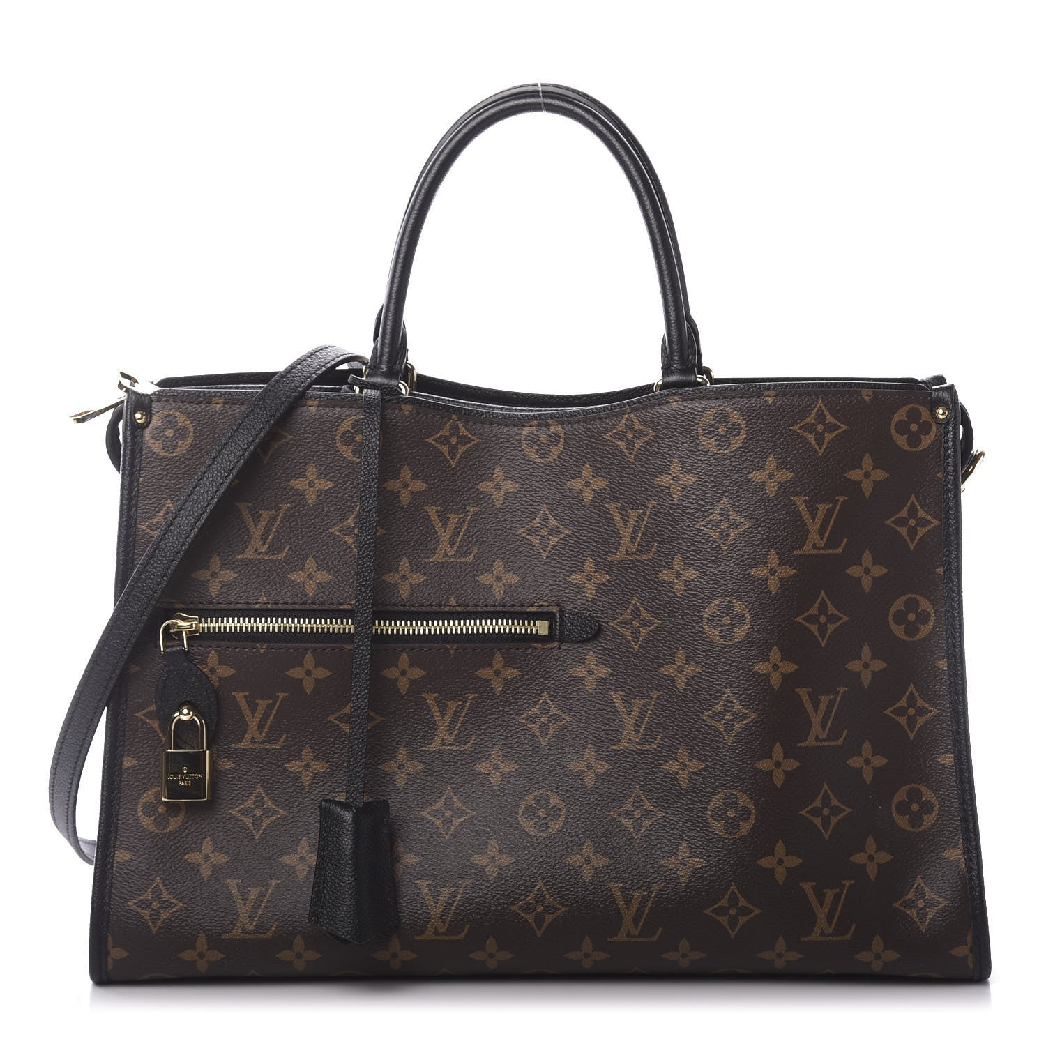 Louis Vuitton Monogram Popincourt MM Black 1 of 9