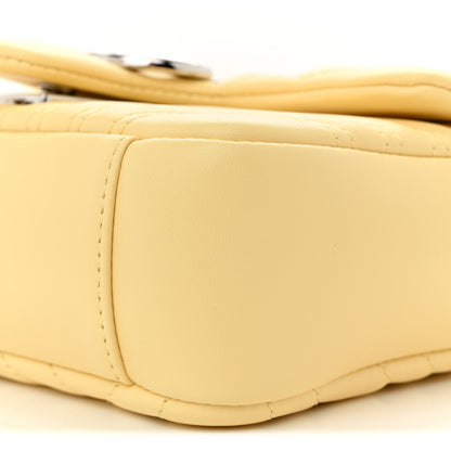 Gucci Lambskin Matelasse Small GG Marmont Shoulder Bag Yellow 9 of 9