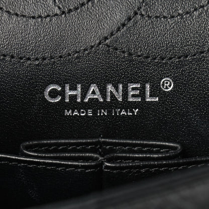 Chanel Glazed Calfskin Quilted 2.55 Reissue 226 Flap So Black 7 of 9