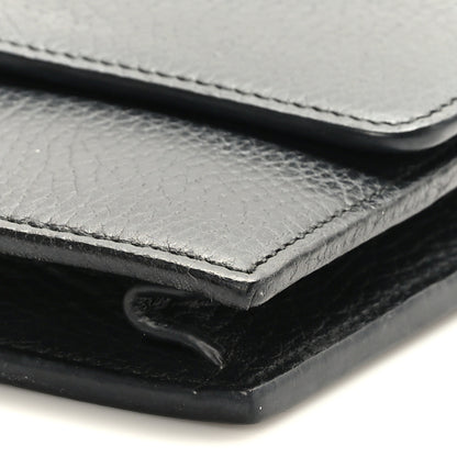 Gucci Dollar Calfskin Interlocking G Chain Wallet Black 8 of 8