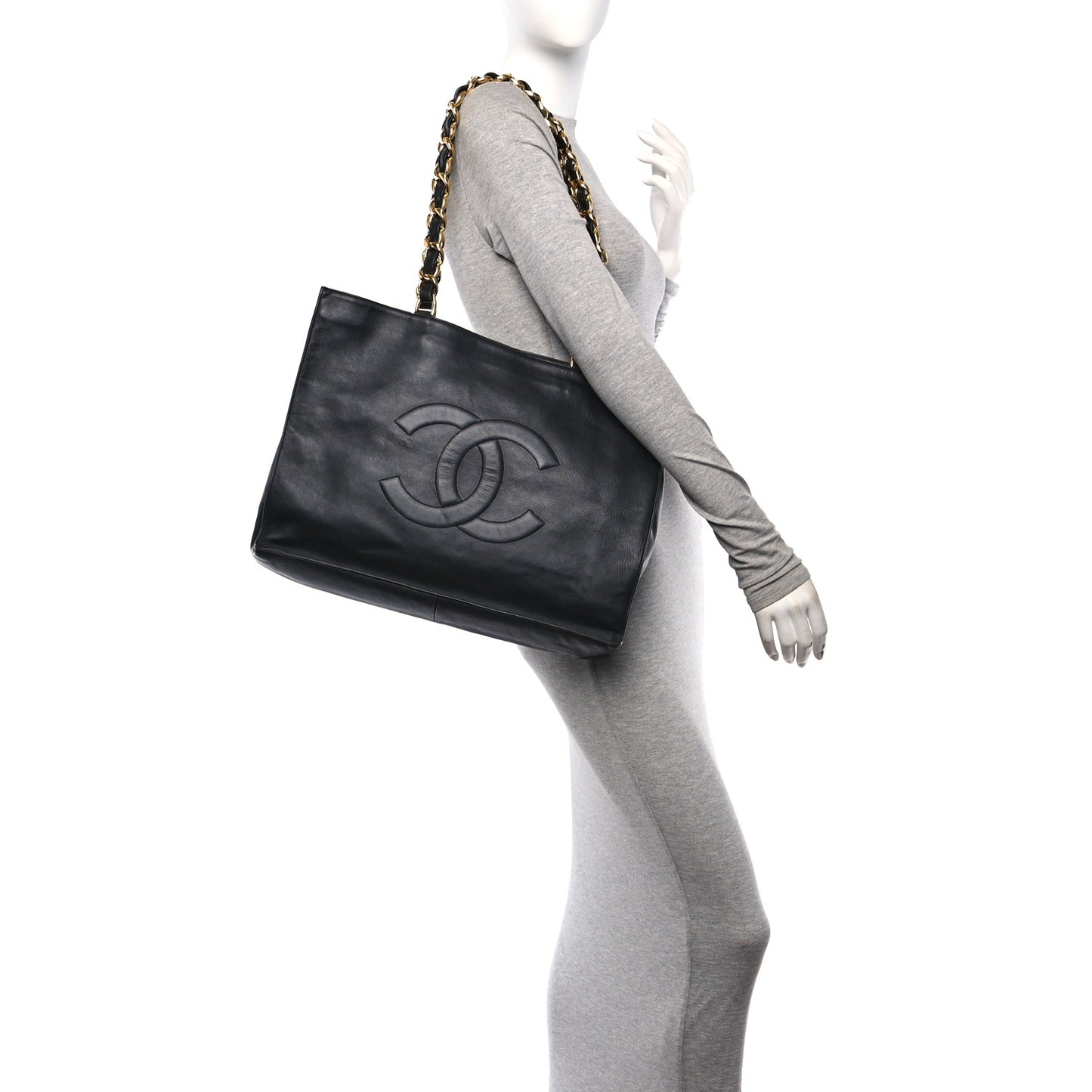 Lambskin CC Tote Black