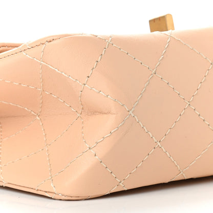 Chanel Aged Calfskin Quilted 2.55 Reissue Mini Flap Beige 9 of 9