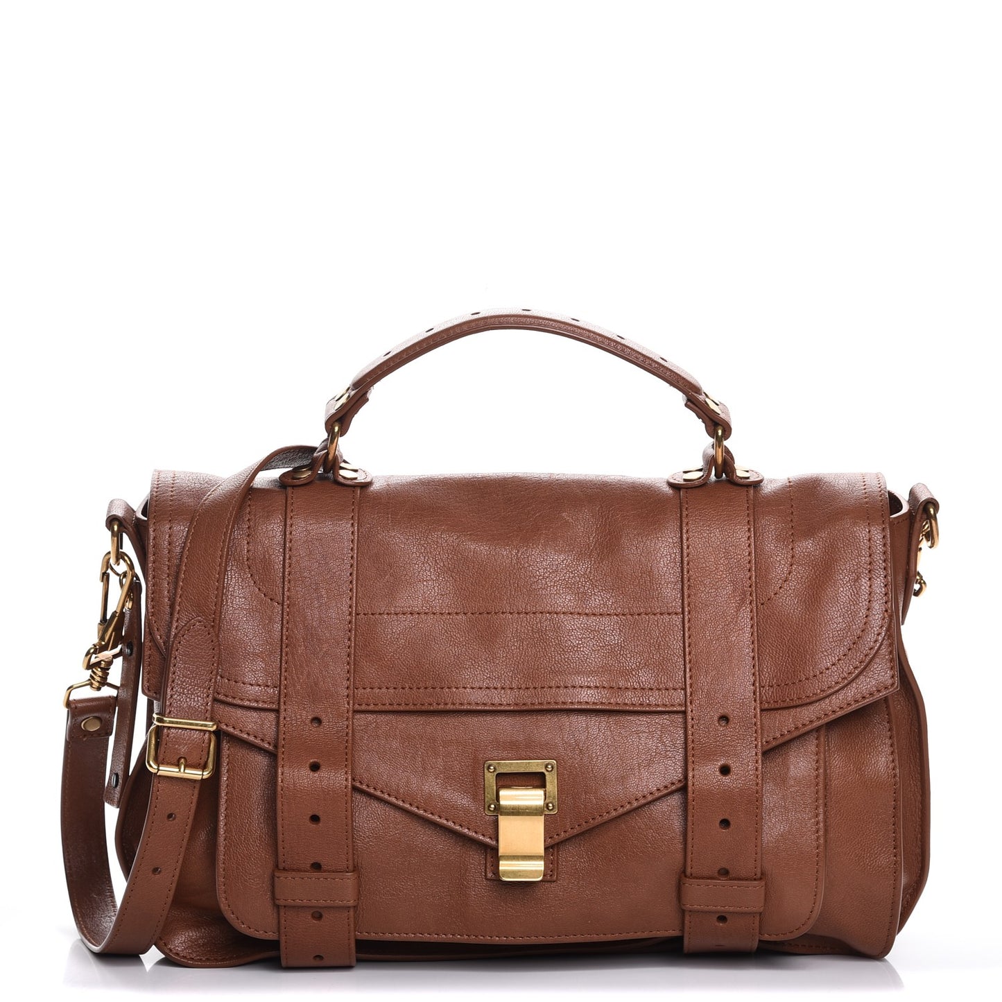Lambskin Medium PS1 Satchel Saddle