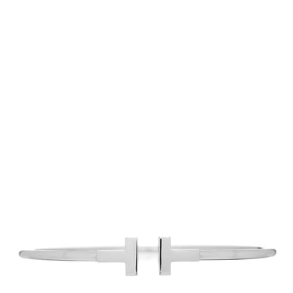 Tiffany 18K White Gold T Wire Bracelet 1 of 3