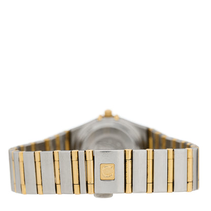 Omega Stainless Steel 18K Yellow Gold 22mm Constellation Quartz Watch White 1262.30.00 3 of 4