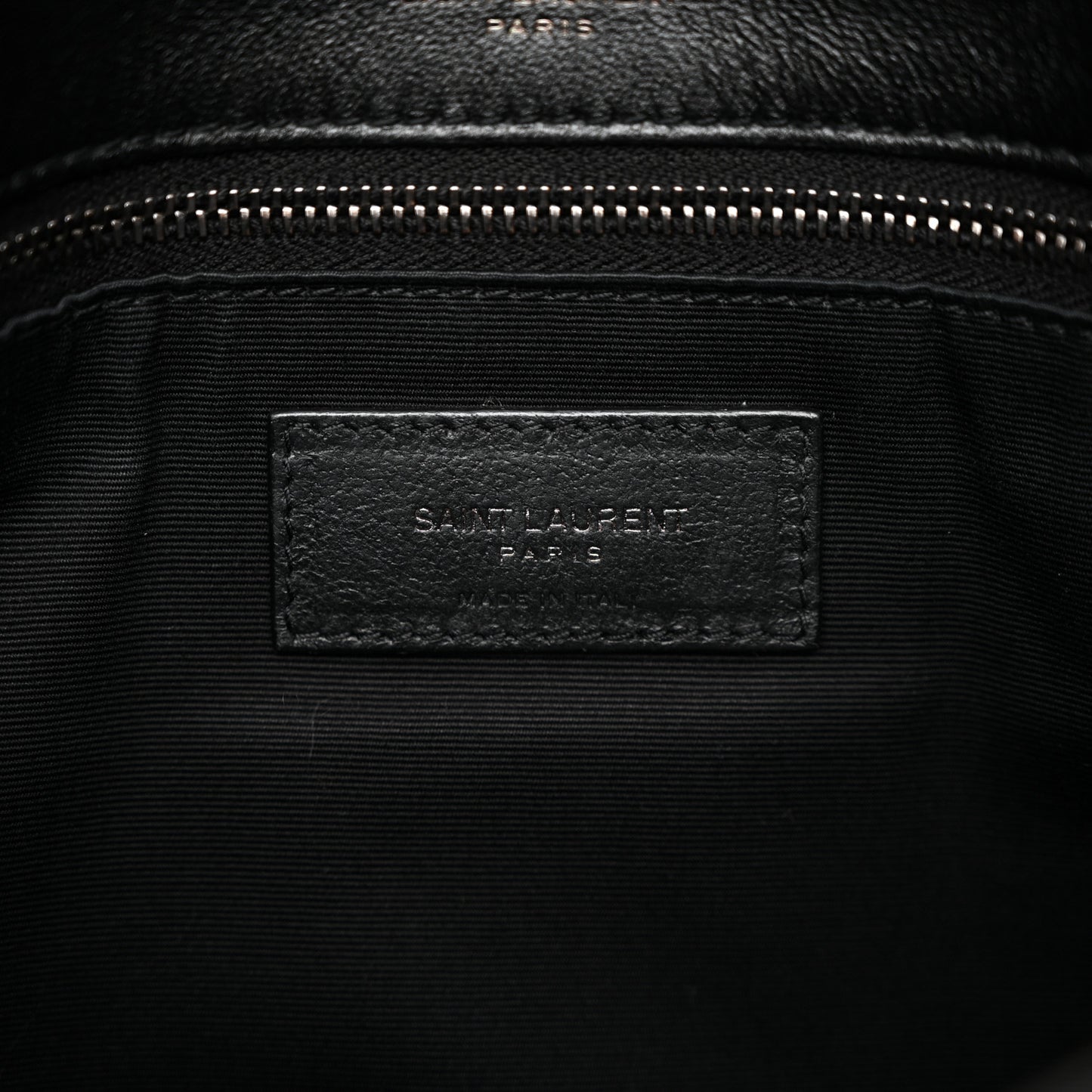 Crinkled Calfskin Monogram Medium Niki Chain Satchel Black
