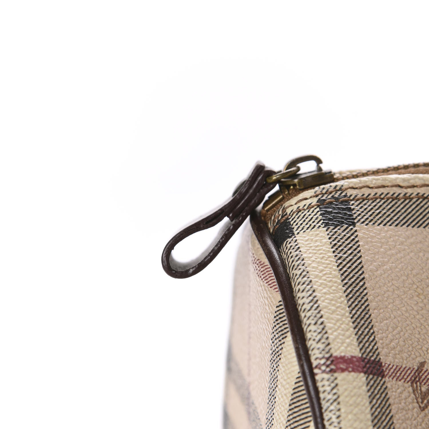 Burberry Haymarket Check Studded Bowler Brown 19 of 21