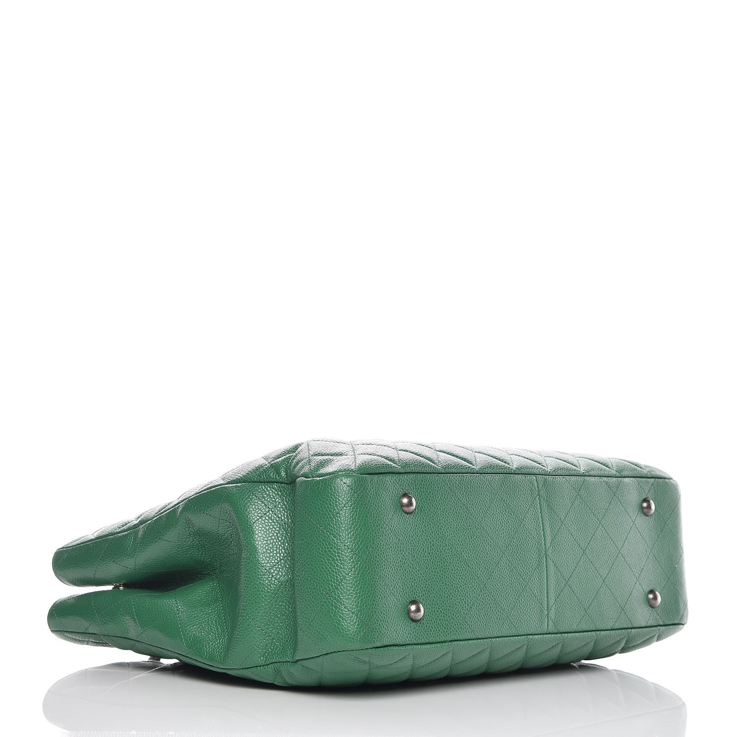 Chanel Caviar Quilted Timeless Tote Green 4 of 10