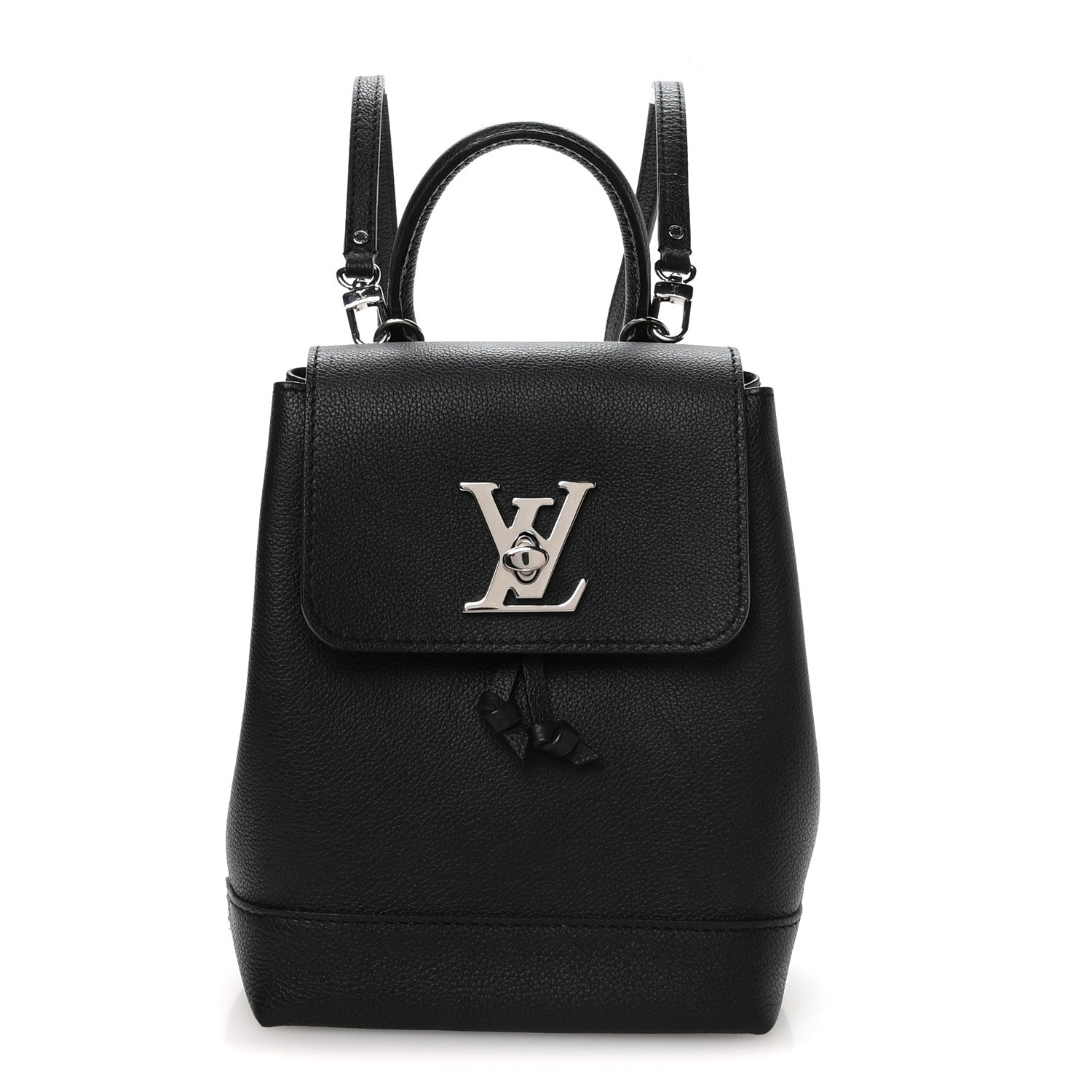 Louis Vuitton Calfskin Lockme Mini Backpack Black 1 of 10