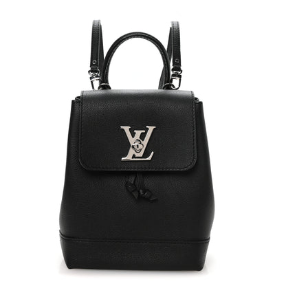 Louis Vuitton Calfskin Lockme Mini Backpack Black 1 of 10