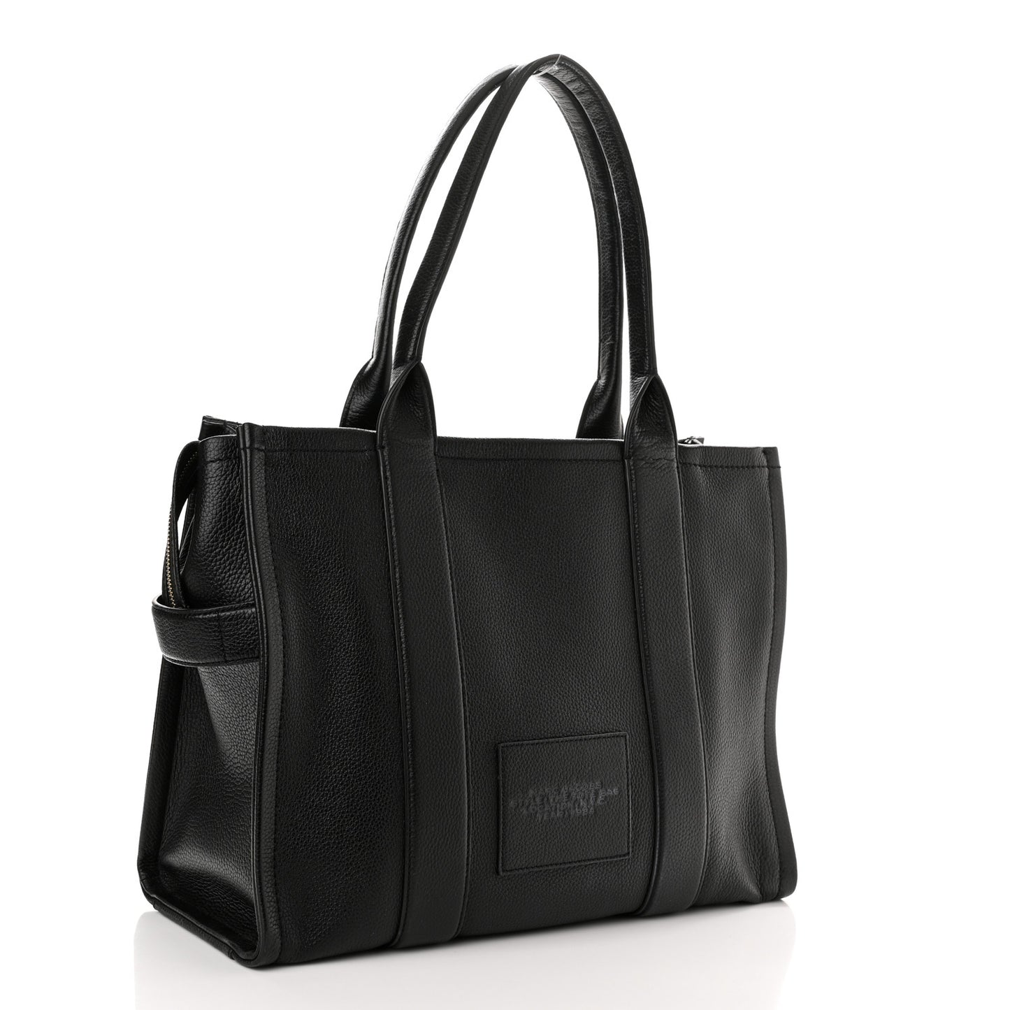 Grained Calfskin Large The Tote Bag Black