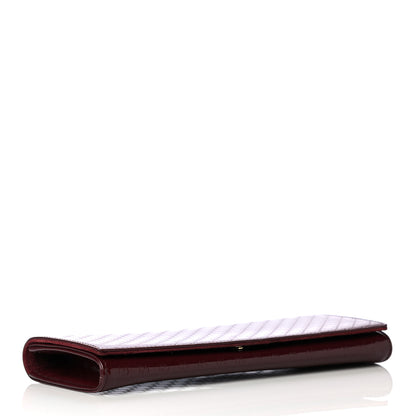 Gucci Patent Microguccissima Small Broadway Clutch Burgundy 3 of 4