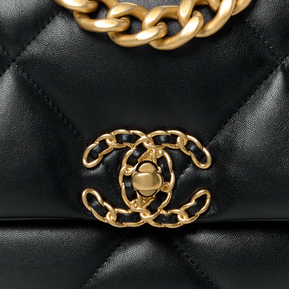 Chanel Lambskin Quilted Medium Chanel 19 Flap Black 8 of 12