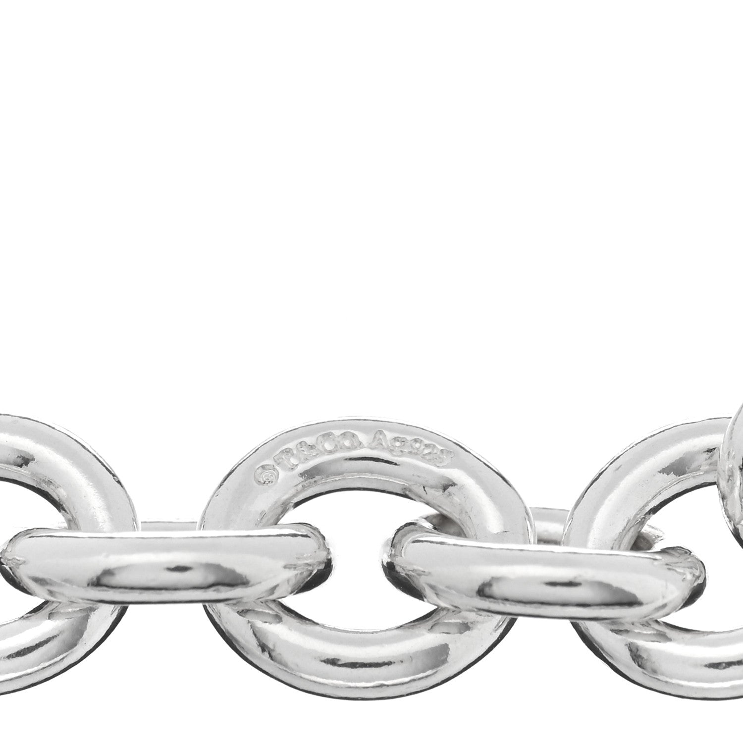 Tiffany Sterling Silver Round Chain Link Bracelet 3 of 3