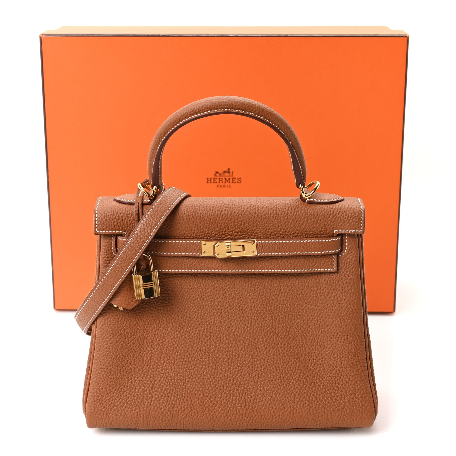 Hermes Togo Kelly Retourne 25 Gold 10 of 10
