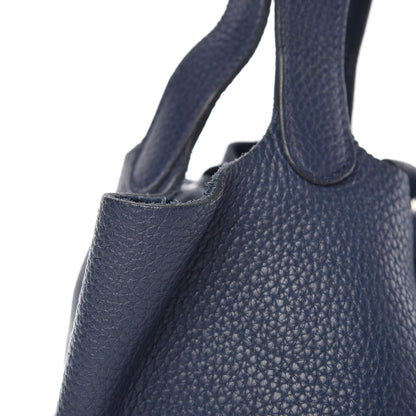 Hermes Taurillon Clemence Picotin Lock 18 PM Bleu Abysse 10 of 11