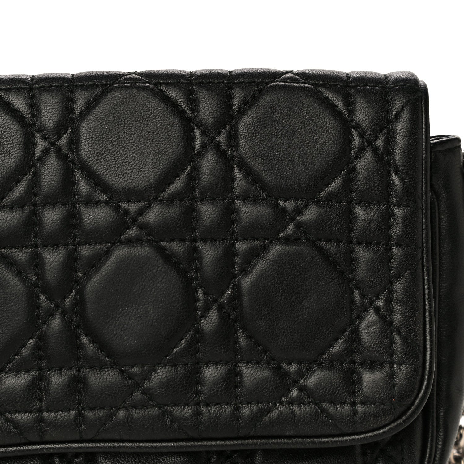 Christian Dior Lambskin Cannage Lady Dior Pochette Black 7 of 15
