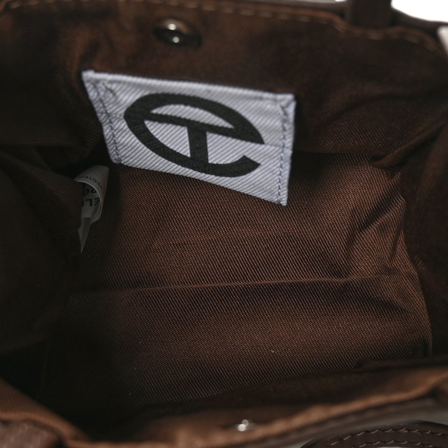 Vegan Leather Small Shopping Bag Chocolate