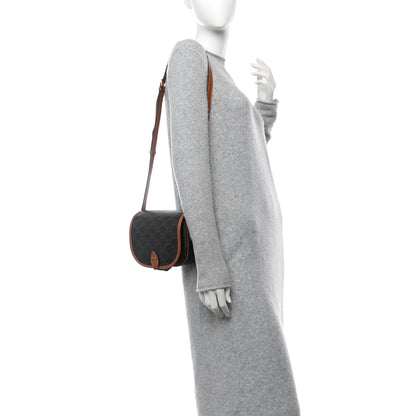 Celine Triomphe Canvas Medium Folco Bag Tan 2 of 11