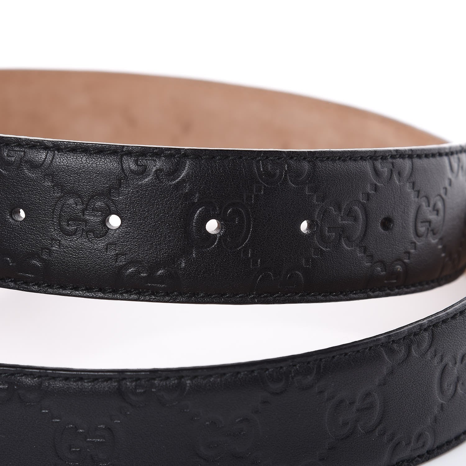 Gucci Guccissima Interlocking G Belt 95 38 Black 4 of 8