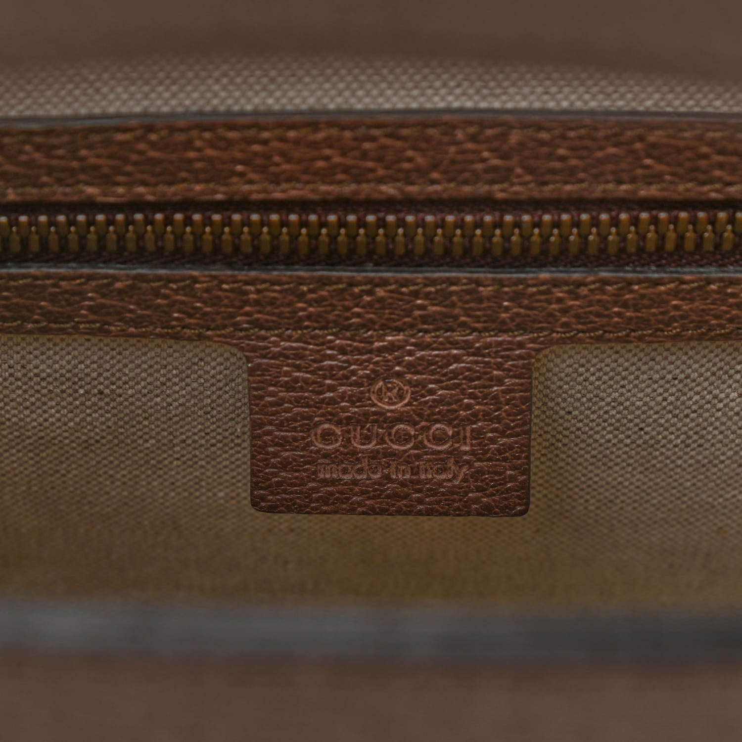 Gucci GG Supreme Monogram Textured Calfskin Web Medium Ophidia Slip Handle Tote Beige Ebony New Acero 6 of 9