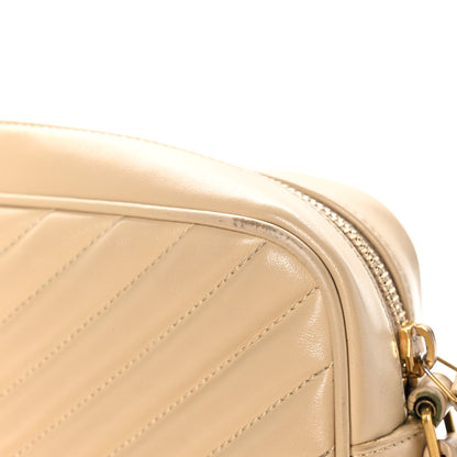 Saint Laurent Calfskin Matelasse Monogram Lou Camera Bag Dark Beige 15 of 19