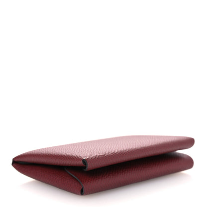 Hermes Epsom Calvi Duo Card Case Rouge H 4 of 9