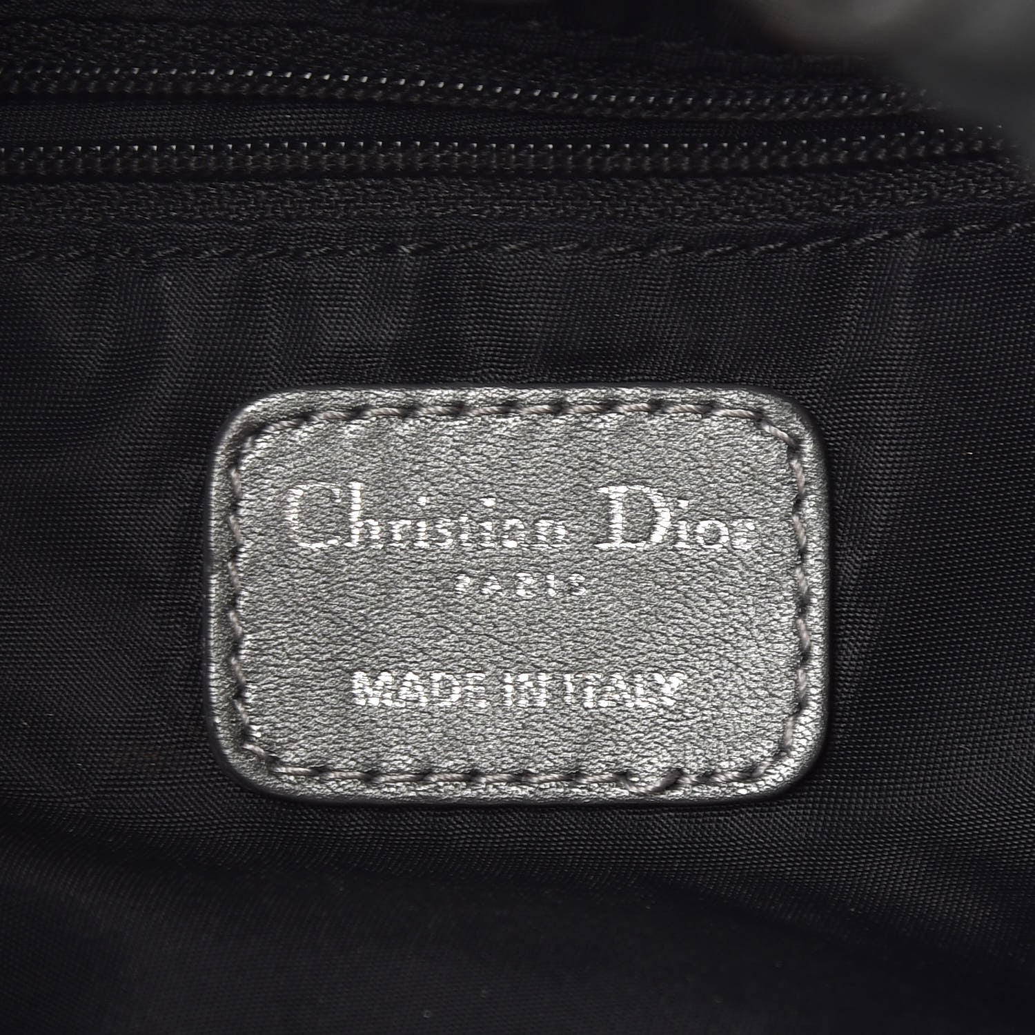 Christian Dior Nylon Cannage Tote Gray 6 of 18