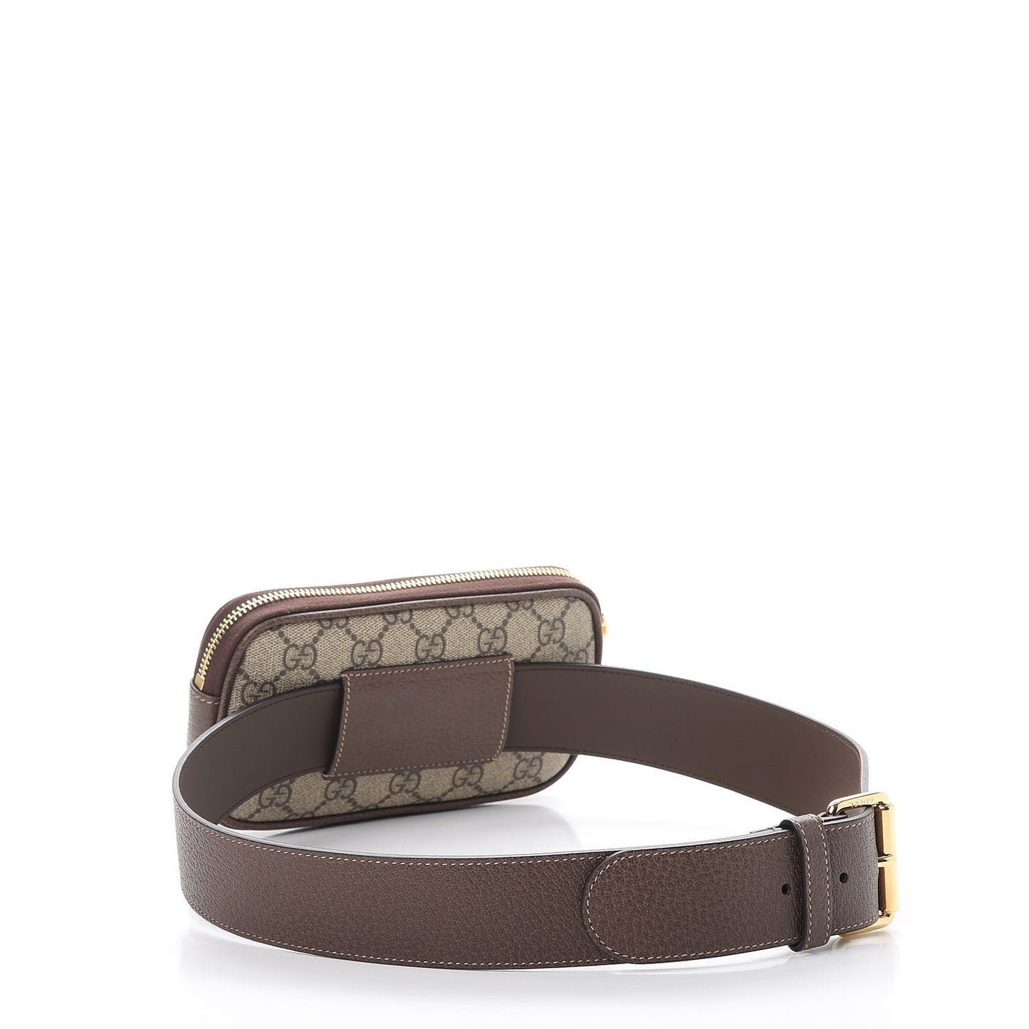GG Supreme Monogram Ophidia Belted iPhone Case 85 34 Dark Brown