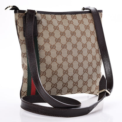 Gucci Monogram Web Jolicoeur Charms Messenger Dark Brown 3 of 7