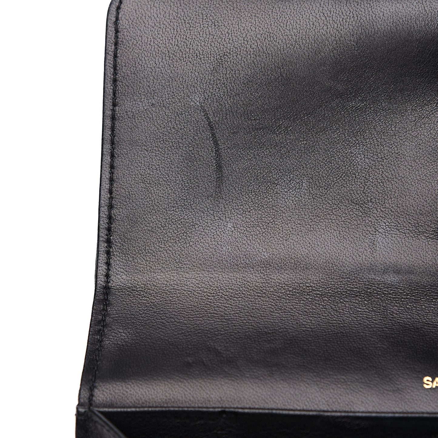 Lambskin Matelasse Monogram Large Vicky Continental Wallet Black