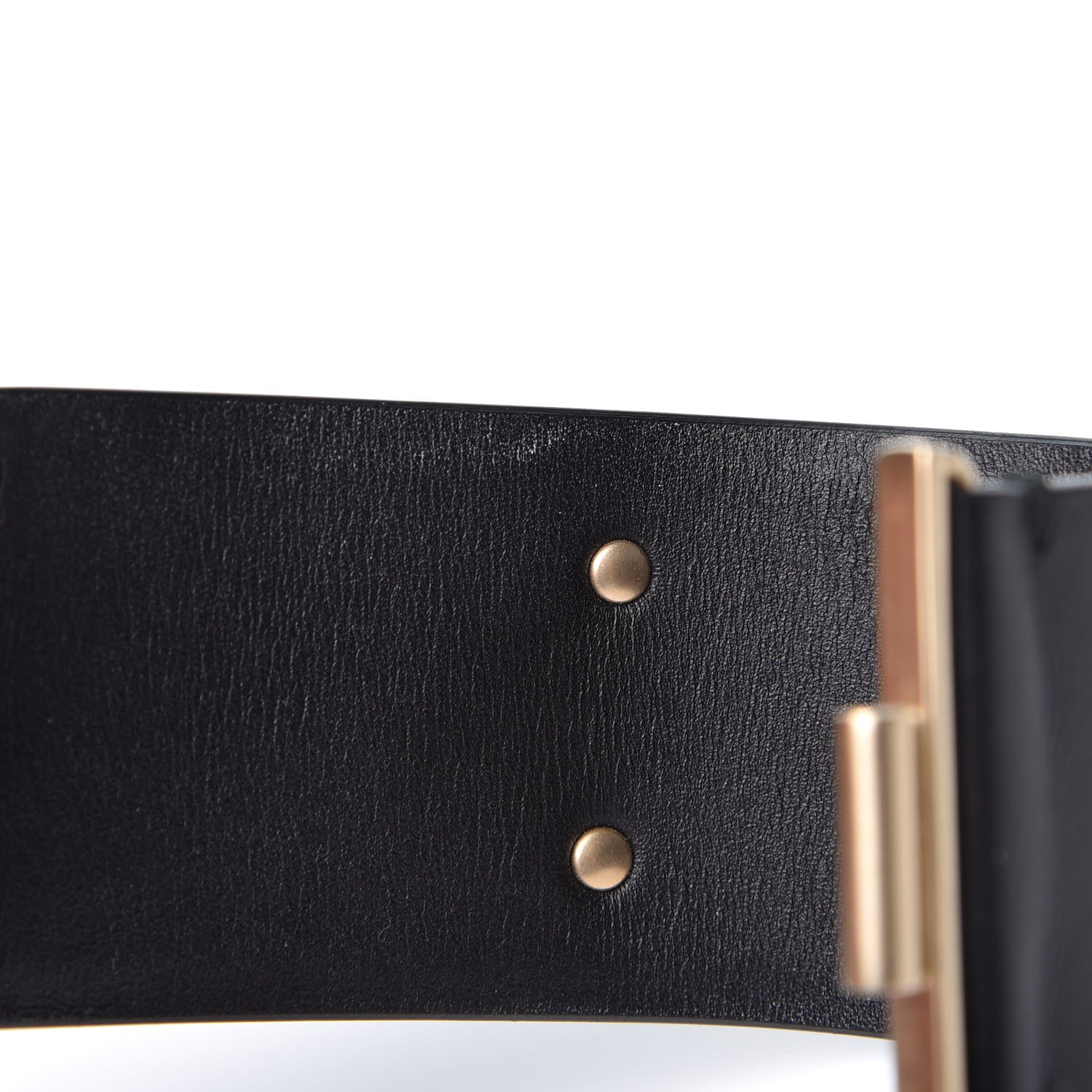 Chanel Calfskin CC Wide Cuff S Black Gold 3 of 6