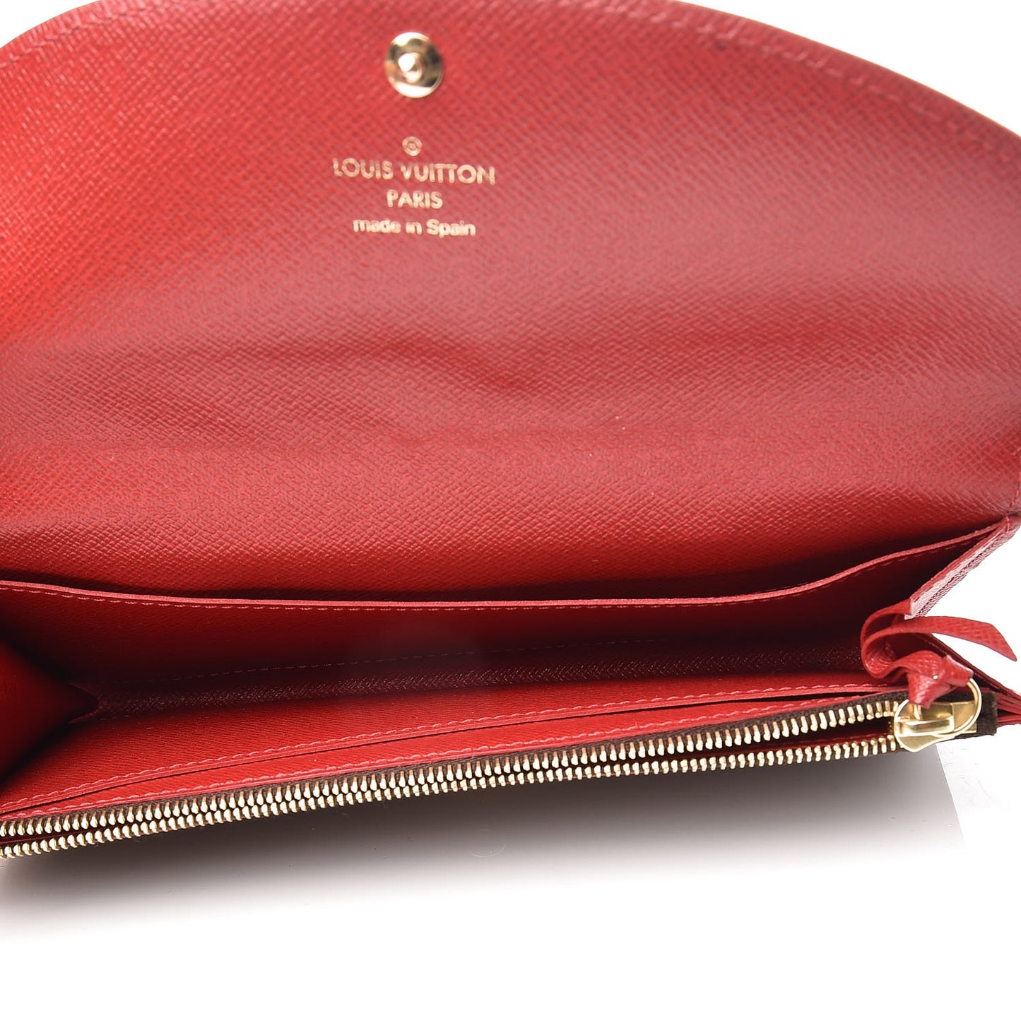 Damier Ebene Caissa Wallet Cherry