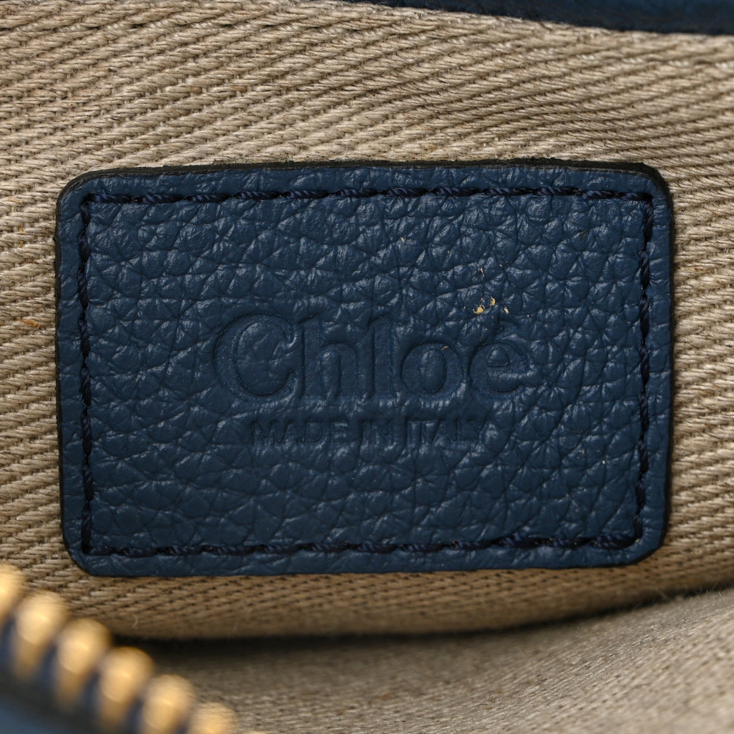 Calfskin Small Marcie Satchel Deep Denim