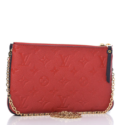Louis Vuitton Empreinte Double Zip Pochette Marine Rouge 3 of 11
