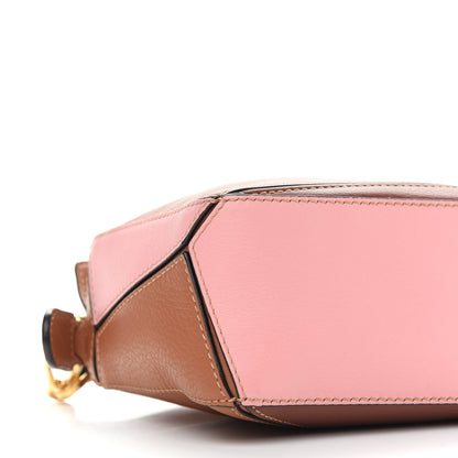 Loewe Calfskin Mini Puzzle Bag Tan Medium Pink 8 of 9