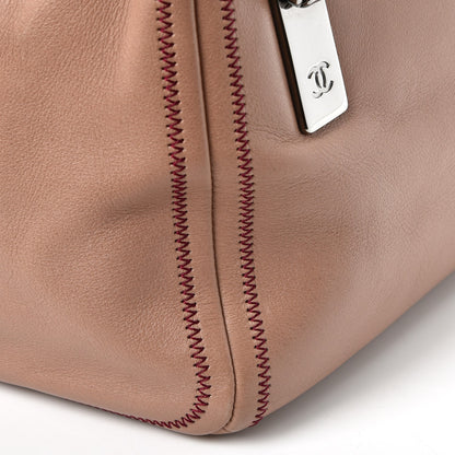 Chanel Lambskin Small Bowler Beige 10 of 11