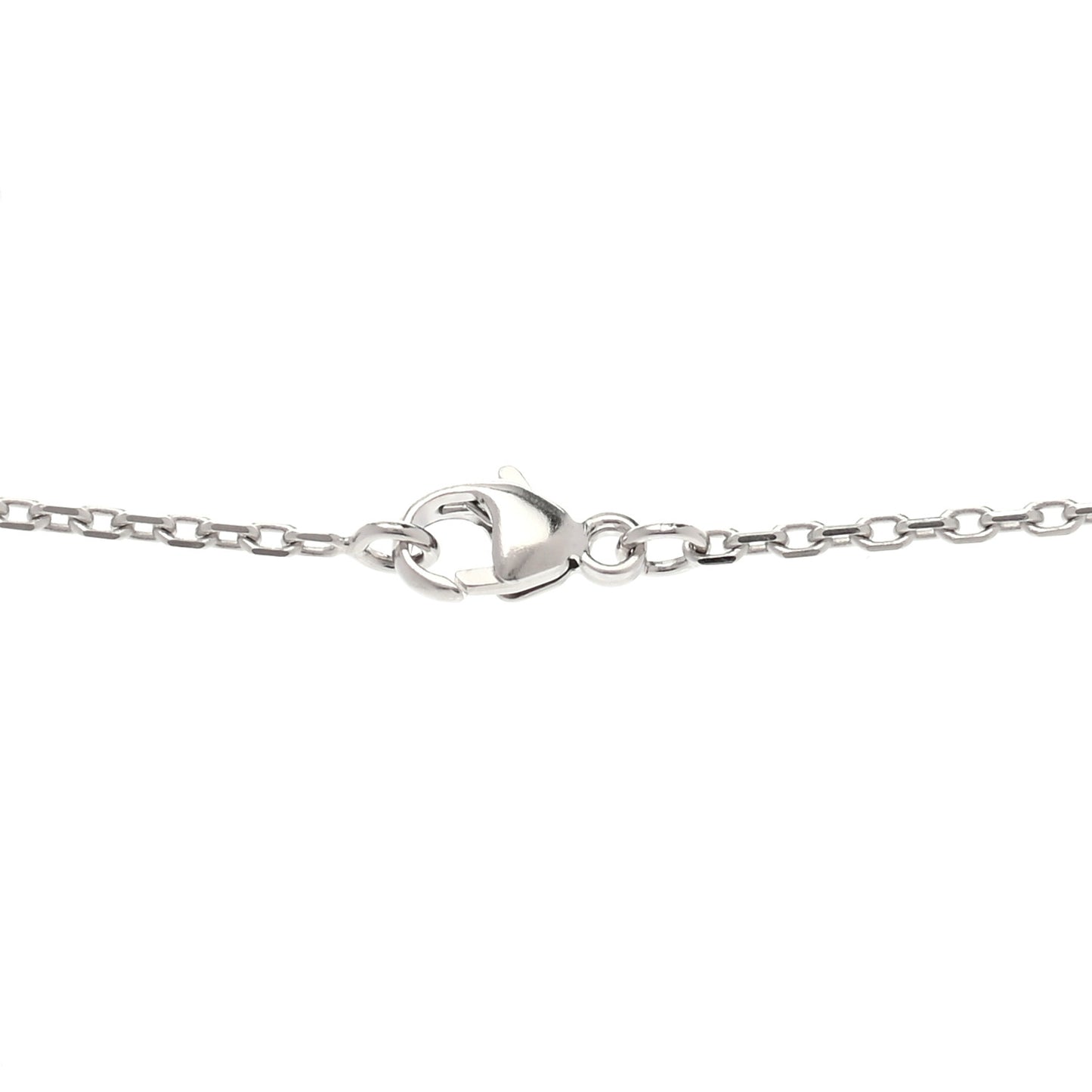 Lacquered Palladium Pop H Pendant Necklace Marron Glace
