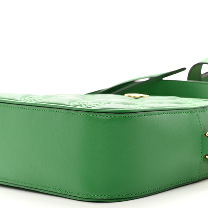 Gucci Calfskin GG Matelasse Shoulder Bag Spring Green Natural 9 of 12