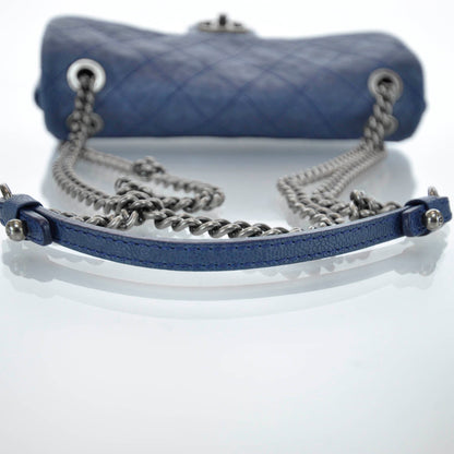 Chanel Caviar Quilted Medium Simply CC Flap Blue 5 of 12