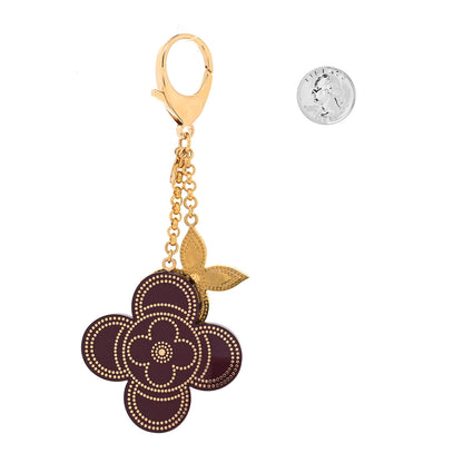 Louis Vuitton Stipply Flower Bag Charm Rouge Fauviste 2 of 4