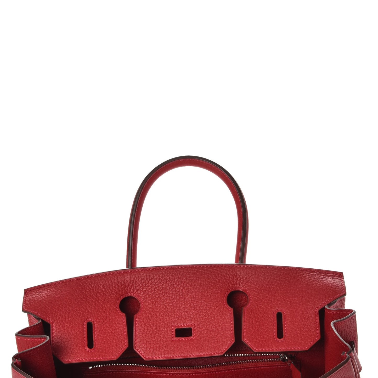 Taurillon Clemence Birkin 30 Rouge Garance